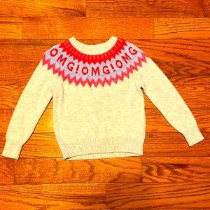 Jcrew crewcuts size 4-5 girls sweater